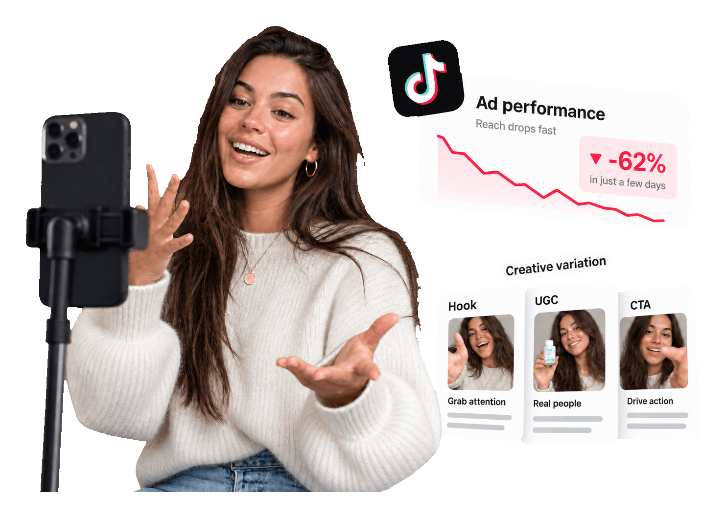 TikTok Ad Fatigue: How UGC Creators Solve It