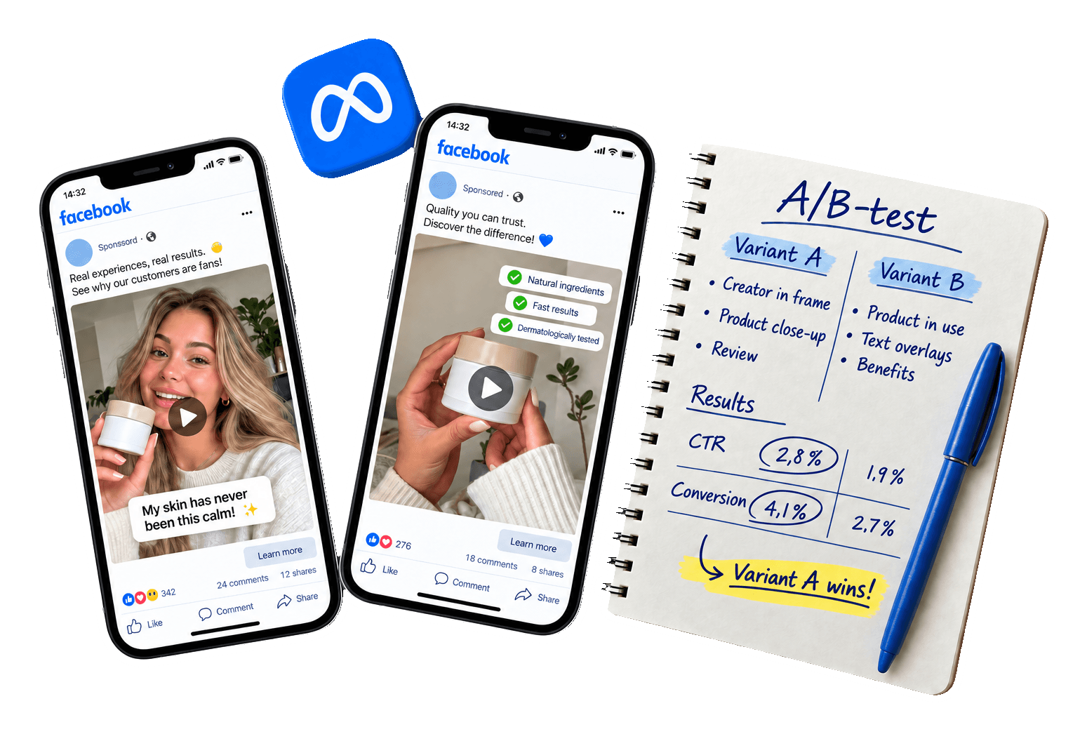 UGC Creative A/B Testing for Facebook Ads: Your Guide
